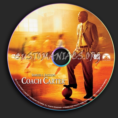 Coach Carter dvd label