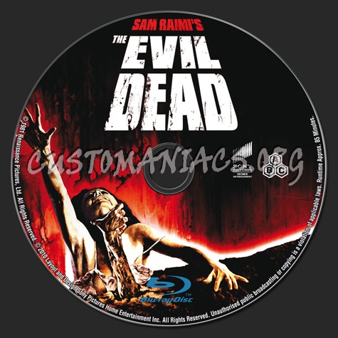 The Evil Dead blu-ray label