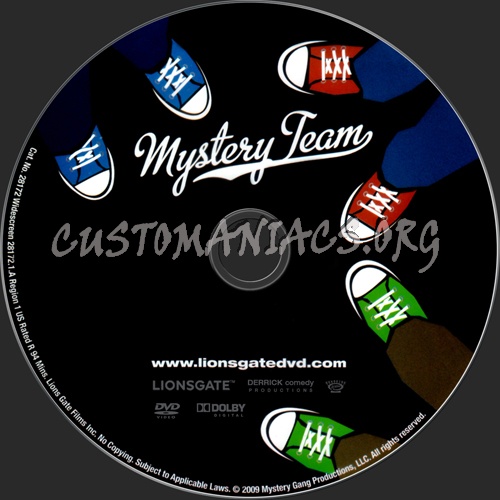 Mystery Team dvd label