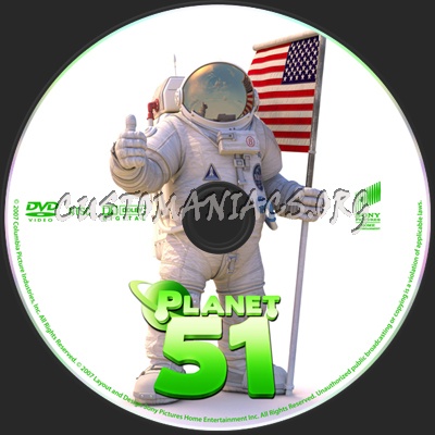 Planet 51 dvd label