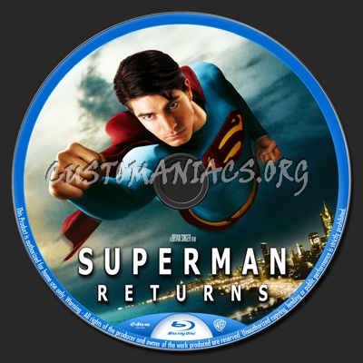 Superman Returns blu-ray label