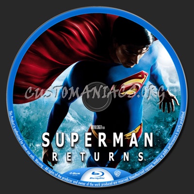 Superman Returns blu-ray label