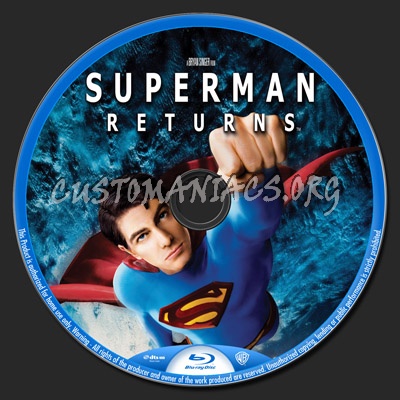 Superman Returns blu-ray label