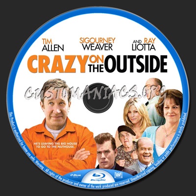 Crazy on the Outside blu-ray label