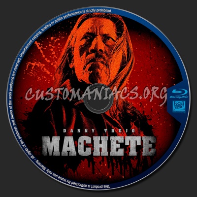 Machete blu-ray label