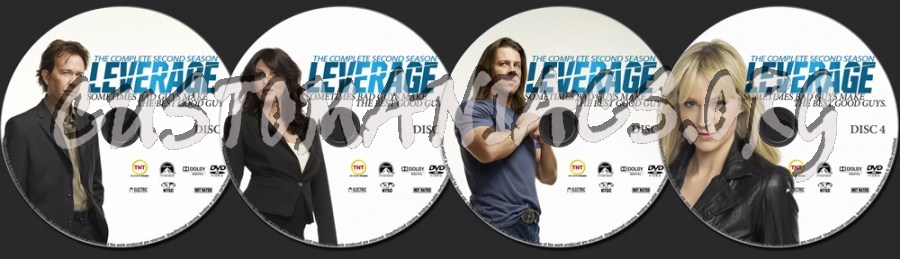 Leverage Second Season dvd label