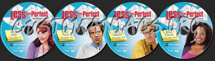 Less than Perfect Season 1 dvd label