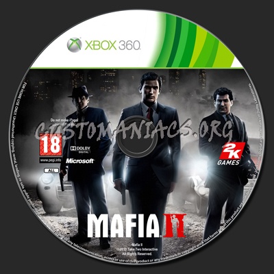 Mafia II dvd label