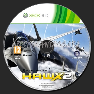 Tom Clancy's HAWX 2 dvd label