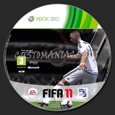 Fifa 11 dvd label