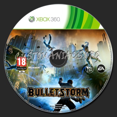 Bulletstorm dvd label