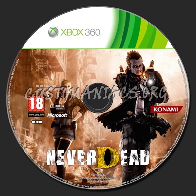 NeverDead dvd label