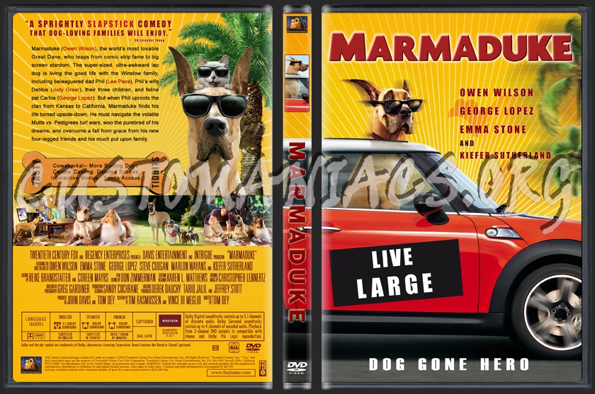 Marmaduke dvd cover