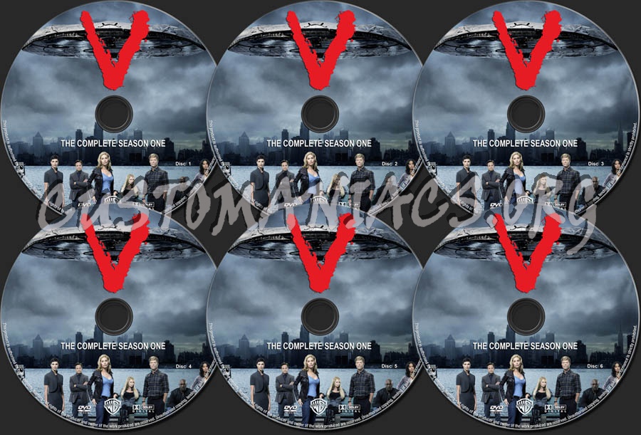 V Season 1 (2009) dvd label
