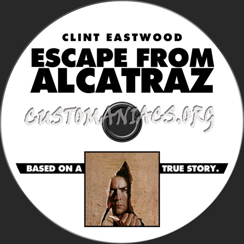 Escape From Alcatraz dvd label