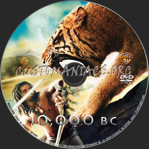 10,000 Bc dvd label