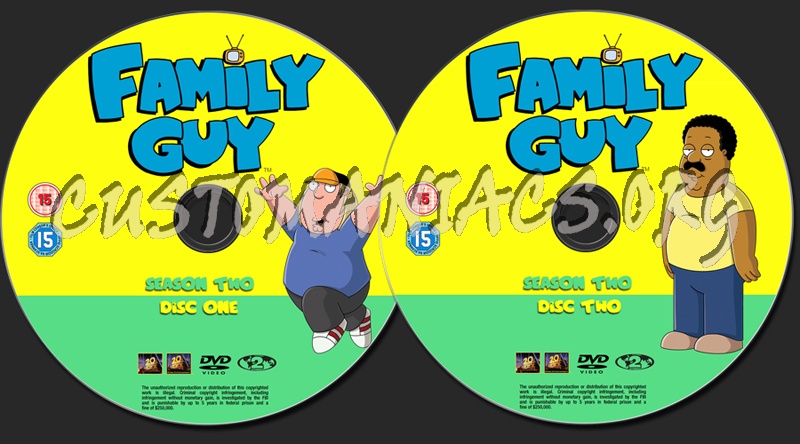 Family Guy - Season Two dvd label