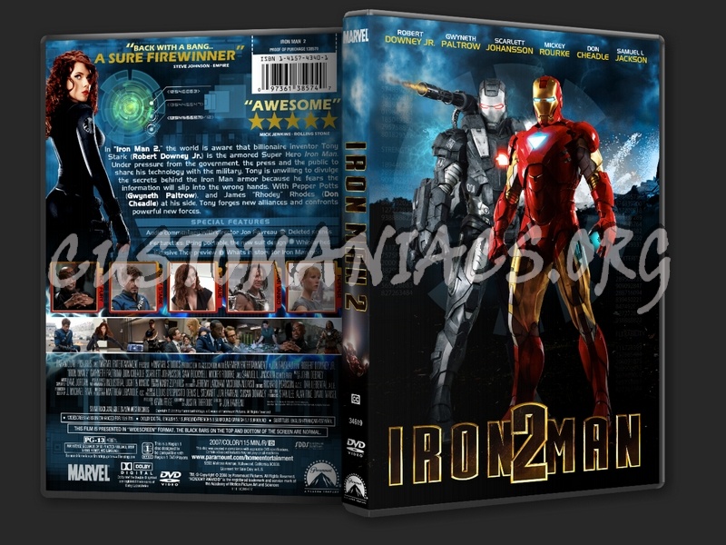 Iron Man 2 dvd cover