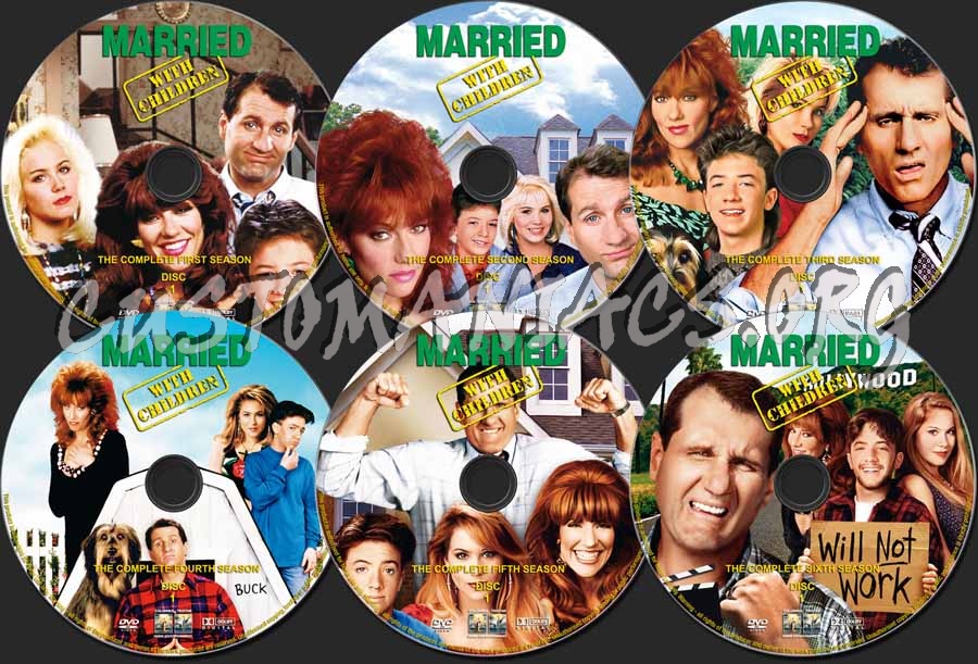 Married With Children Seasons 1-6 dvd label