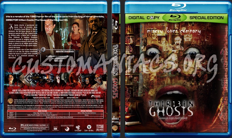 Thir13en Ghosts blu-ray cover