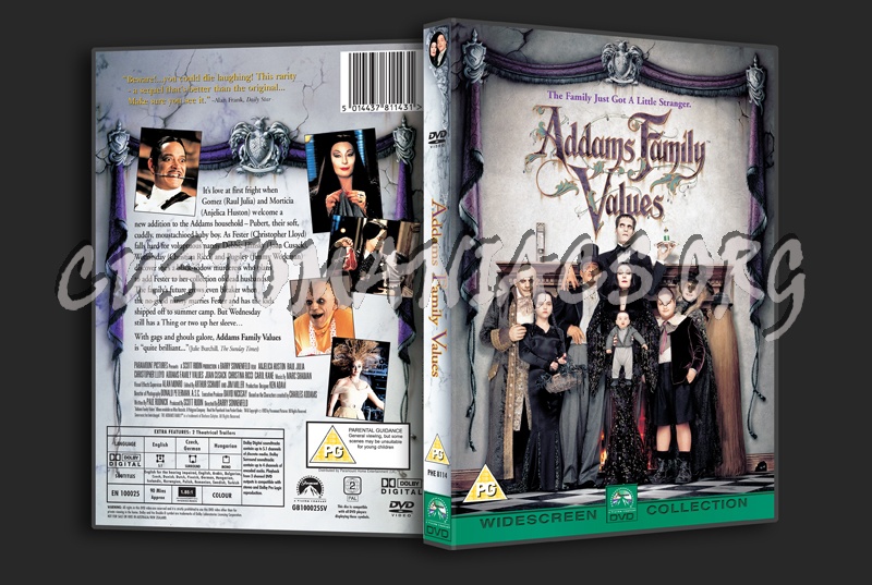 Addams Family Values dvd cover