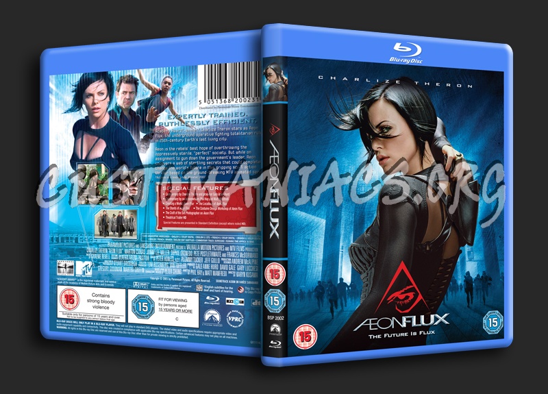 Aeon Flux blu-ray cover