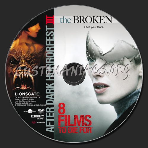 The Broken dvd label