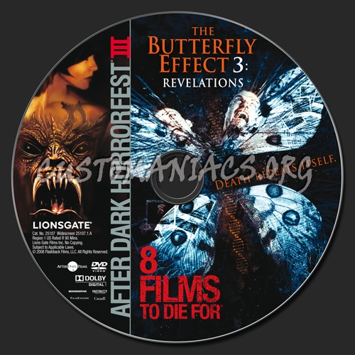 The Butterfly Effect 3 dvd label