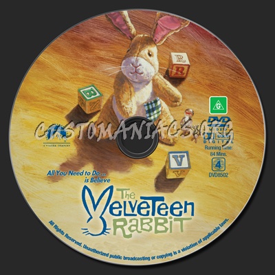 The Velveteen Rabbit dvd label