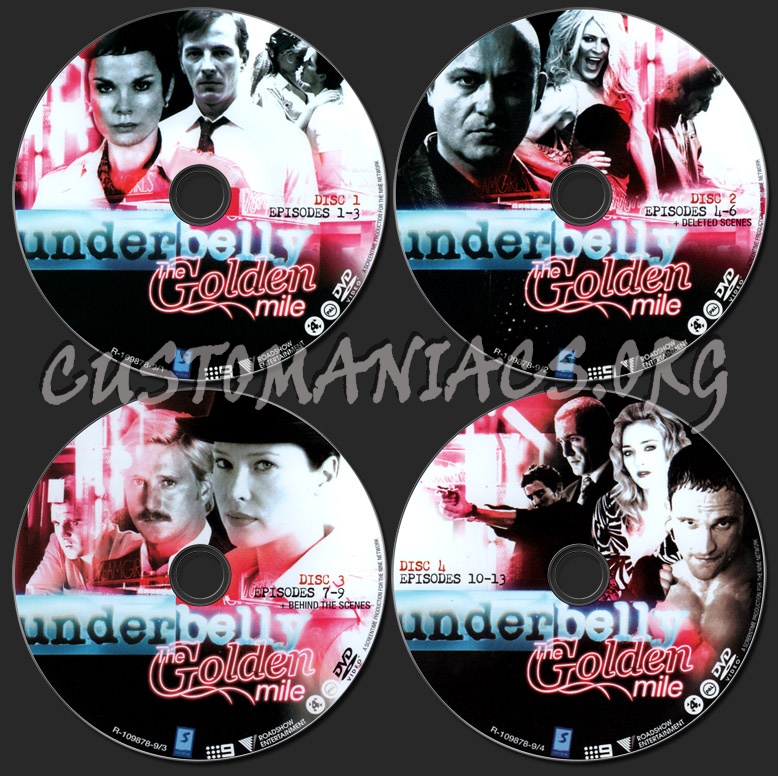 Underbelly - The Golden Mile dvd label - DVD Covers & Labels by