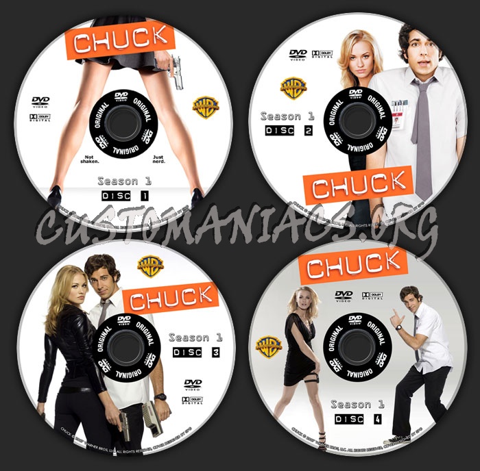 Chuck Season 1 dvd label