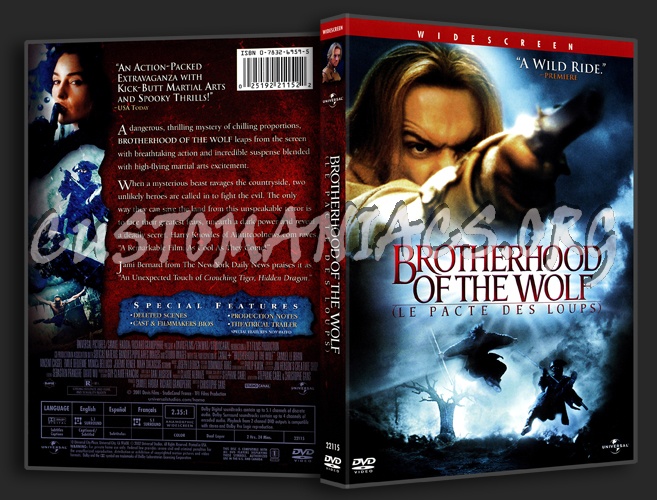 Brotherhood of the Wolf dvd cover