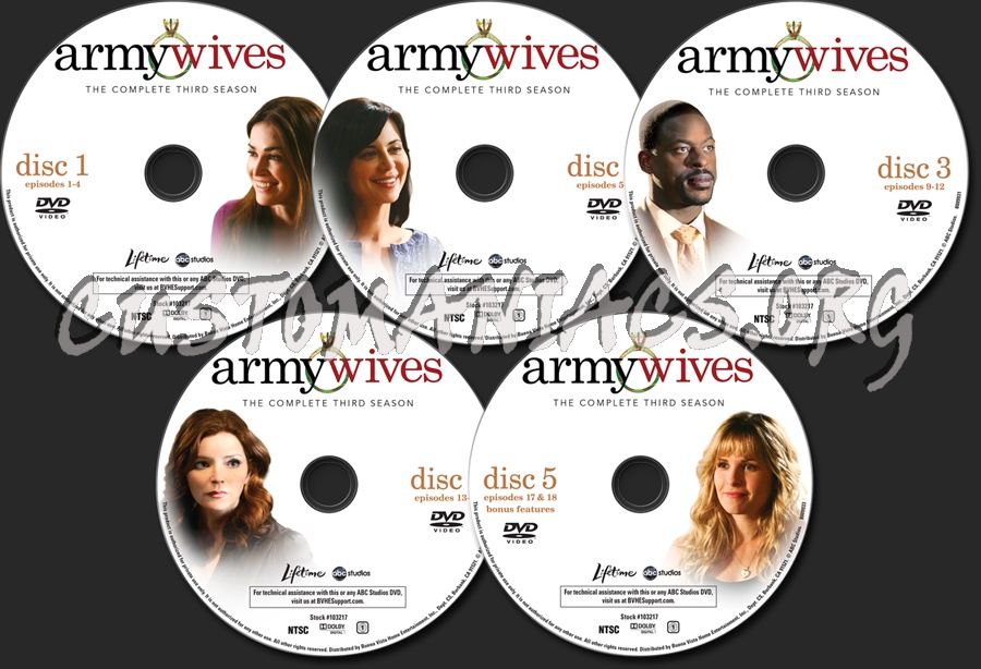 Army Wives Season 3 dvd label