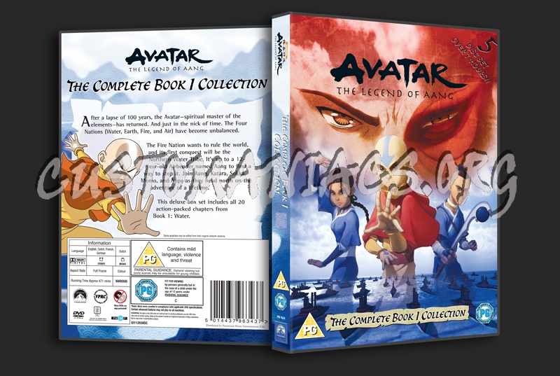 Avatar The Complete Book 1 dvd cover