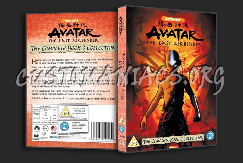 Avatar The Complete Book 3 dvd cover - DVD Covers & Labels by ...