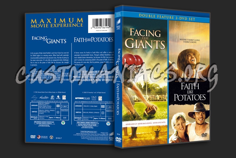 Facing the Giants / Faith like Potatoes dvd cover