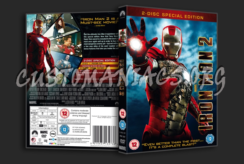 Iron Man 2 dvd cover