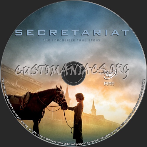 Secretariat dvd label