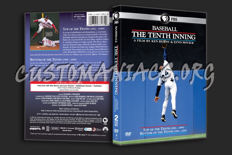 Baseball The Tenth Inning dvd cover