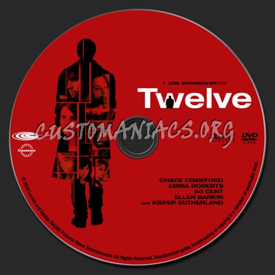 Twelve dvd label