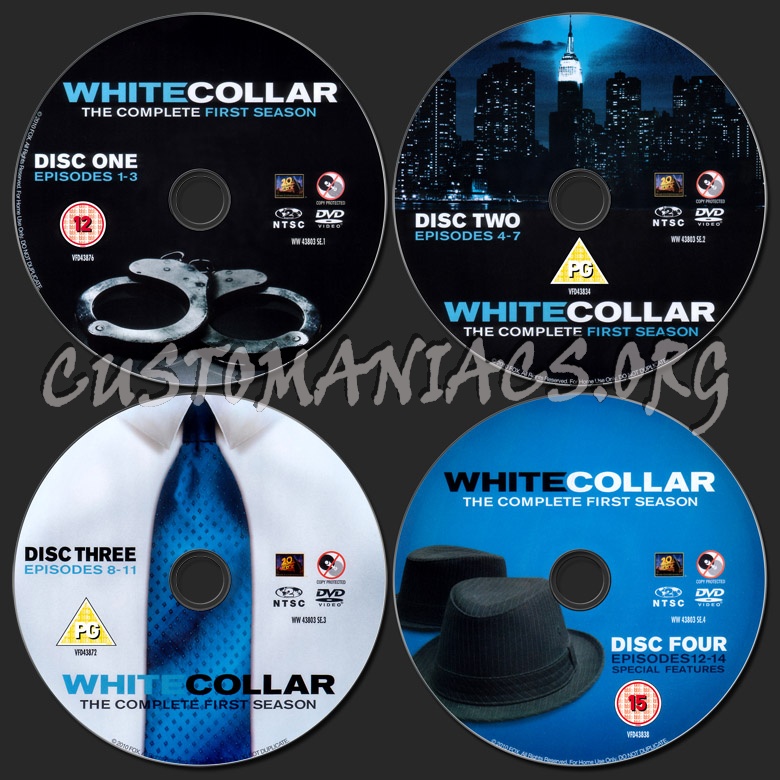 White Collar Season 1 dvd label