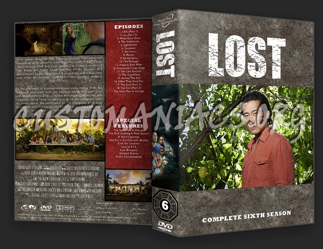 Lost - Complete Collection Series 1-6 dvd cover