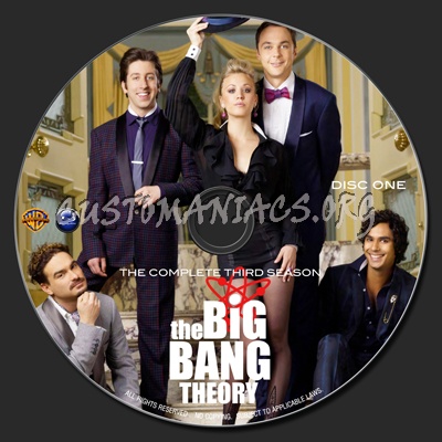 The Big Bang Theory Season Three blu-ray label