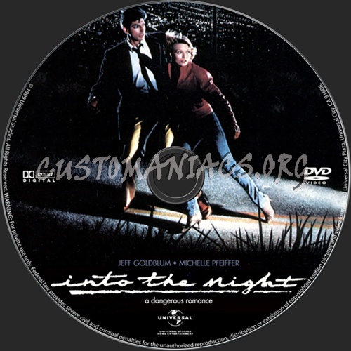 Into The Night dvd label