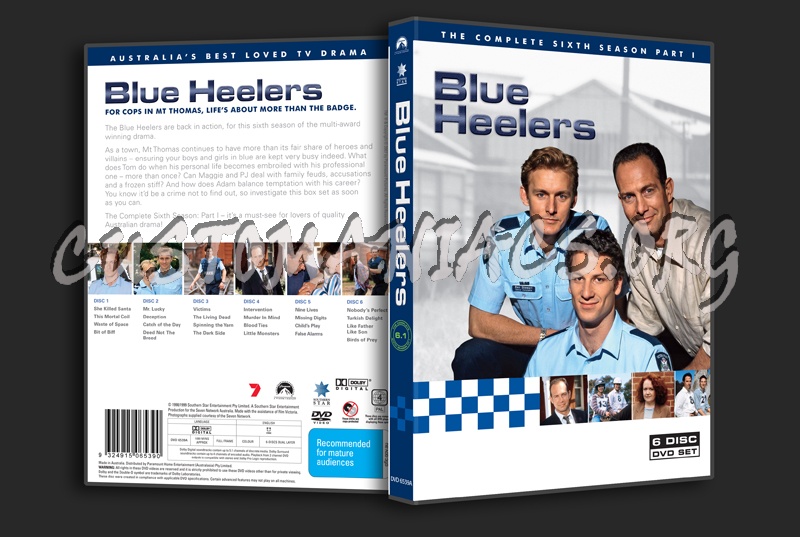 Blue Heelers Season 6 Part 1 dvd cover