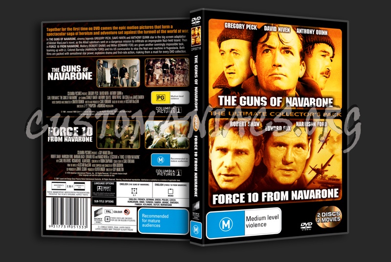 The Guns Of Navarone / Force 10 From Navarone dvd cover - DVD Covers ...