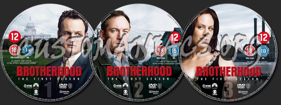 Brotherhood Season 1 dvd label