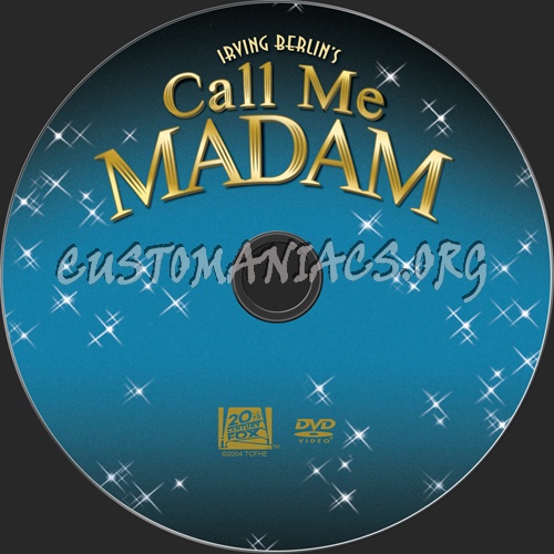 Call Me Madam dvd label