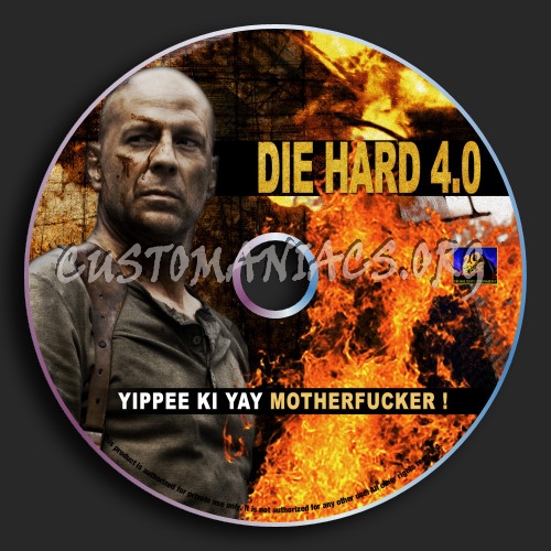 Die Hard 4.0 dvd label