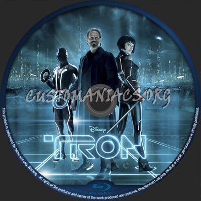 Tron Legacy blu-ray label